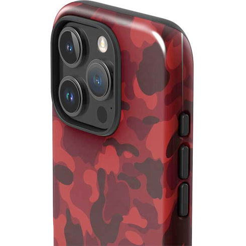 Red Street Camo iPhone 16 Pro Max Impact Case
